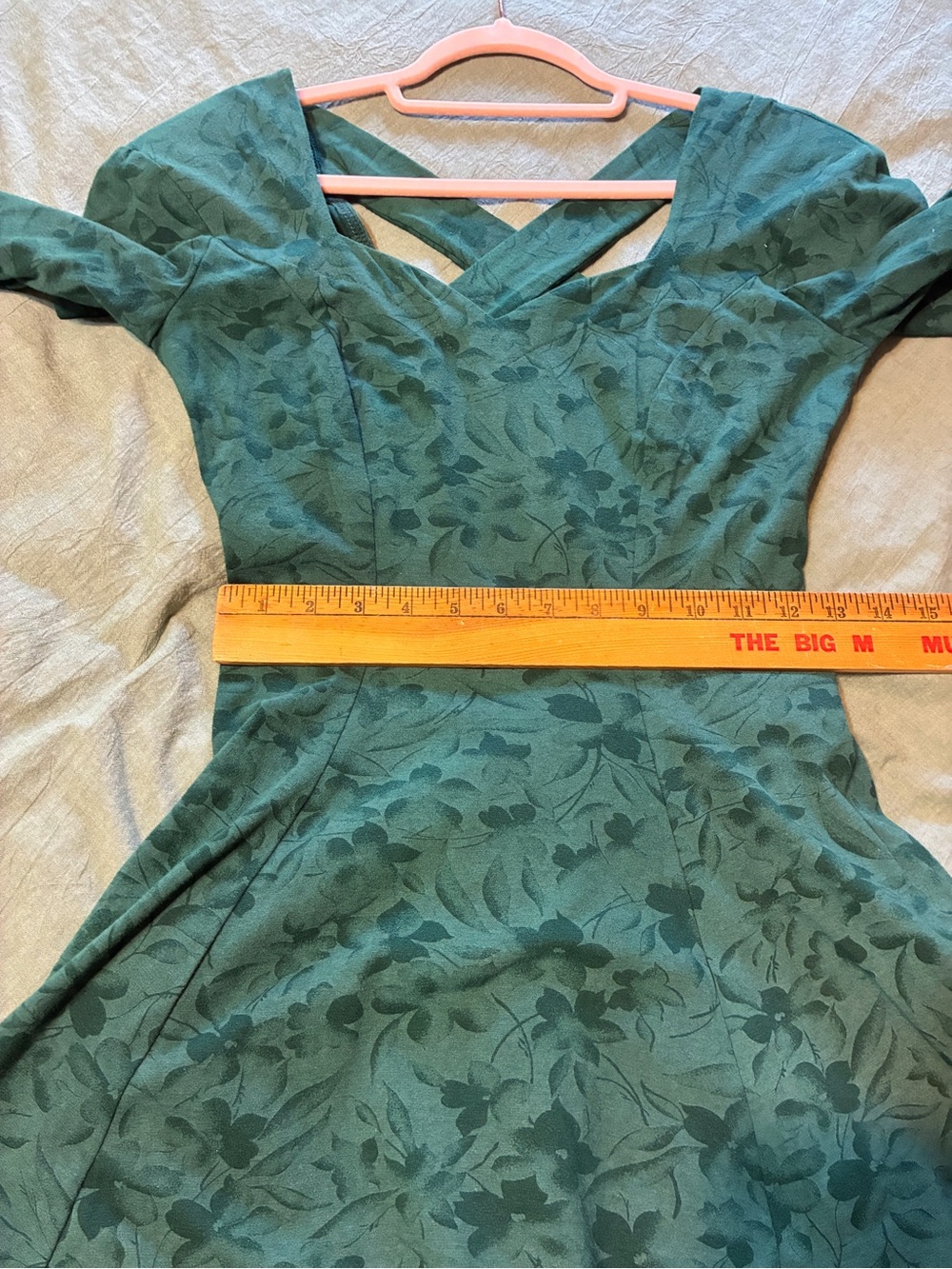 Vintage 90s/y2k Rampage Long Sleeve X Back Sweetheart Skater Dress - Picture 8 of 10